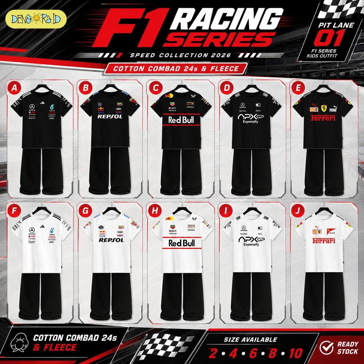 Setelan F1 Racing Series by Denoora
