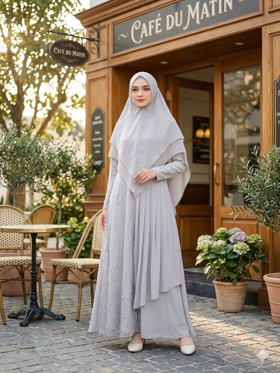 Gamis Set Syari by Elfie