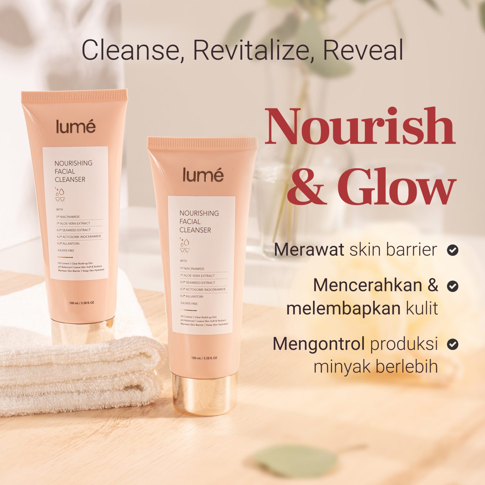 Nourishing Facial Cleanser by Lumecolors