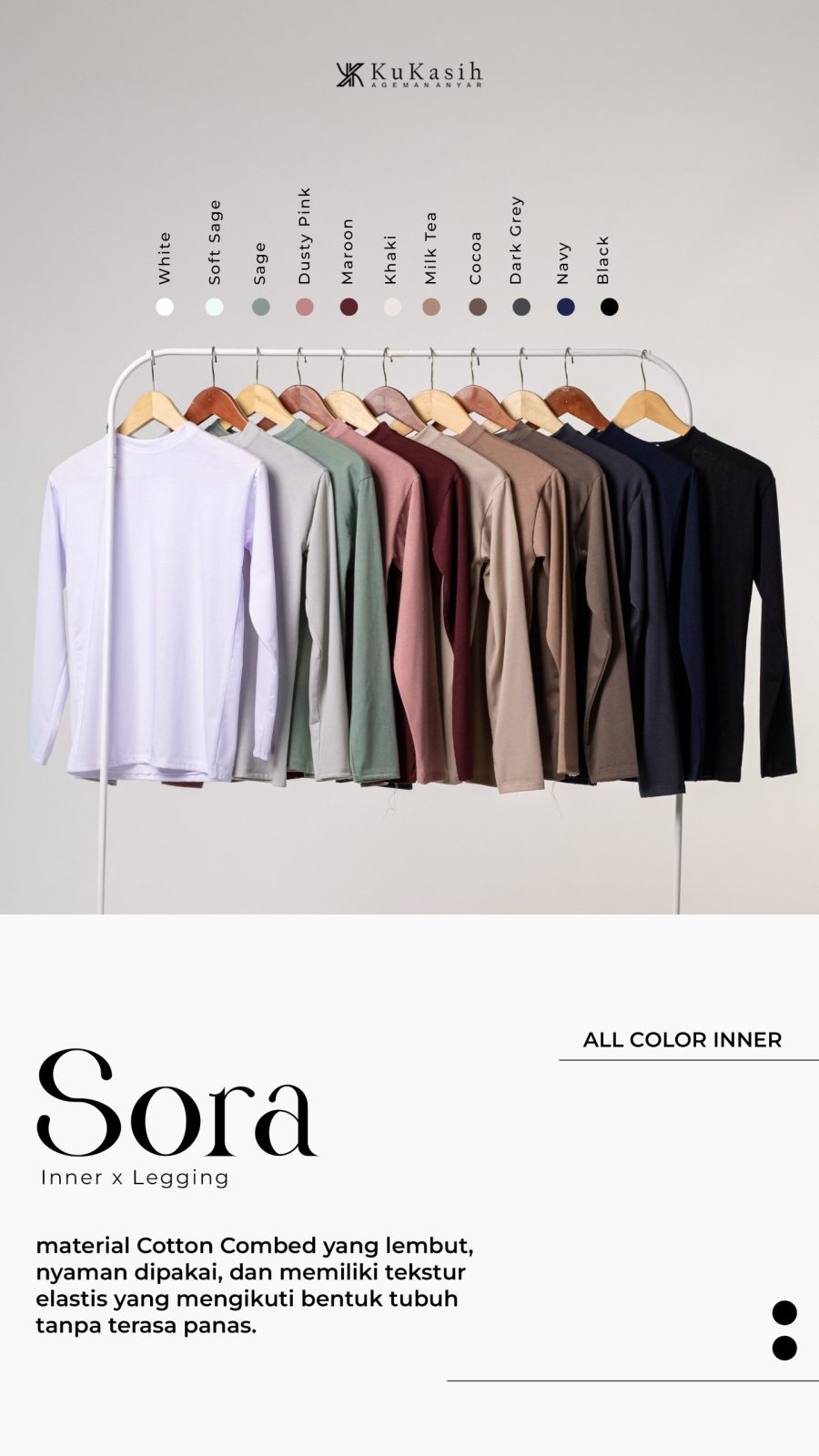 Sora Inner X Legging  By Kukasih